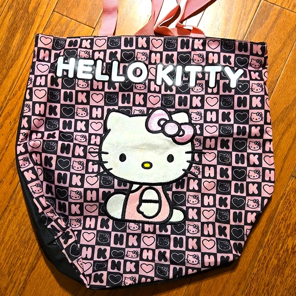 Hello Kitty Tote Bag in Black and Pink - Picture 1 of 4